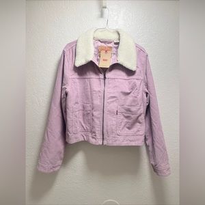 Women’s Levi’s jacket new with tags pink full zip size XL